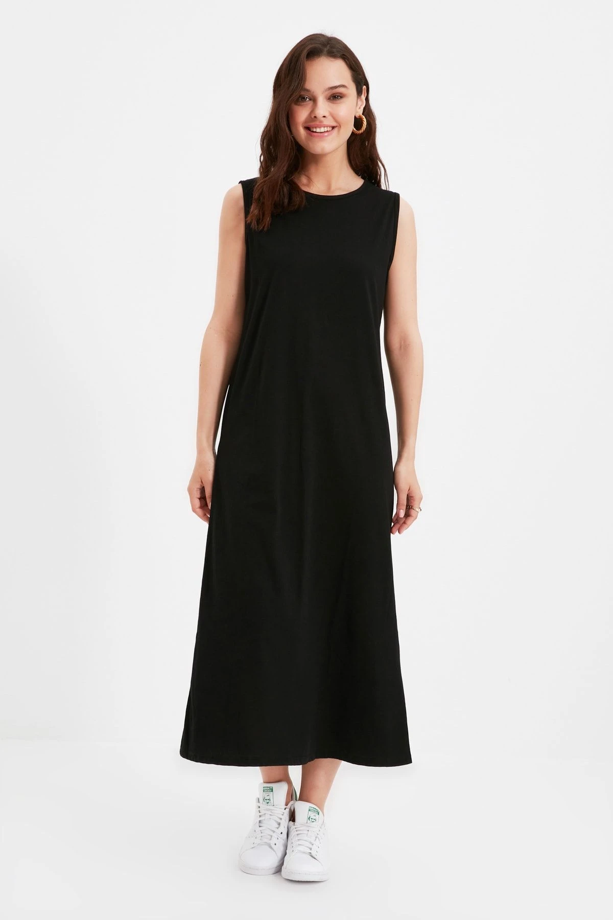 TRENDYOL MODEST Kleid - Schwarz - Basic Damen Modest Fashion Kleider 128035076 4 TRENDYOL MODEST Kleid - Schwarz - Basic Damen Modest Fashion Kleider 128035076 – Bild 2