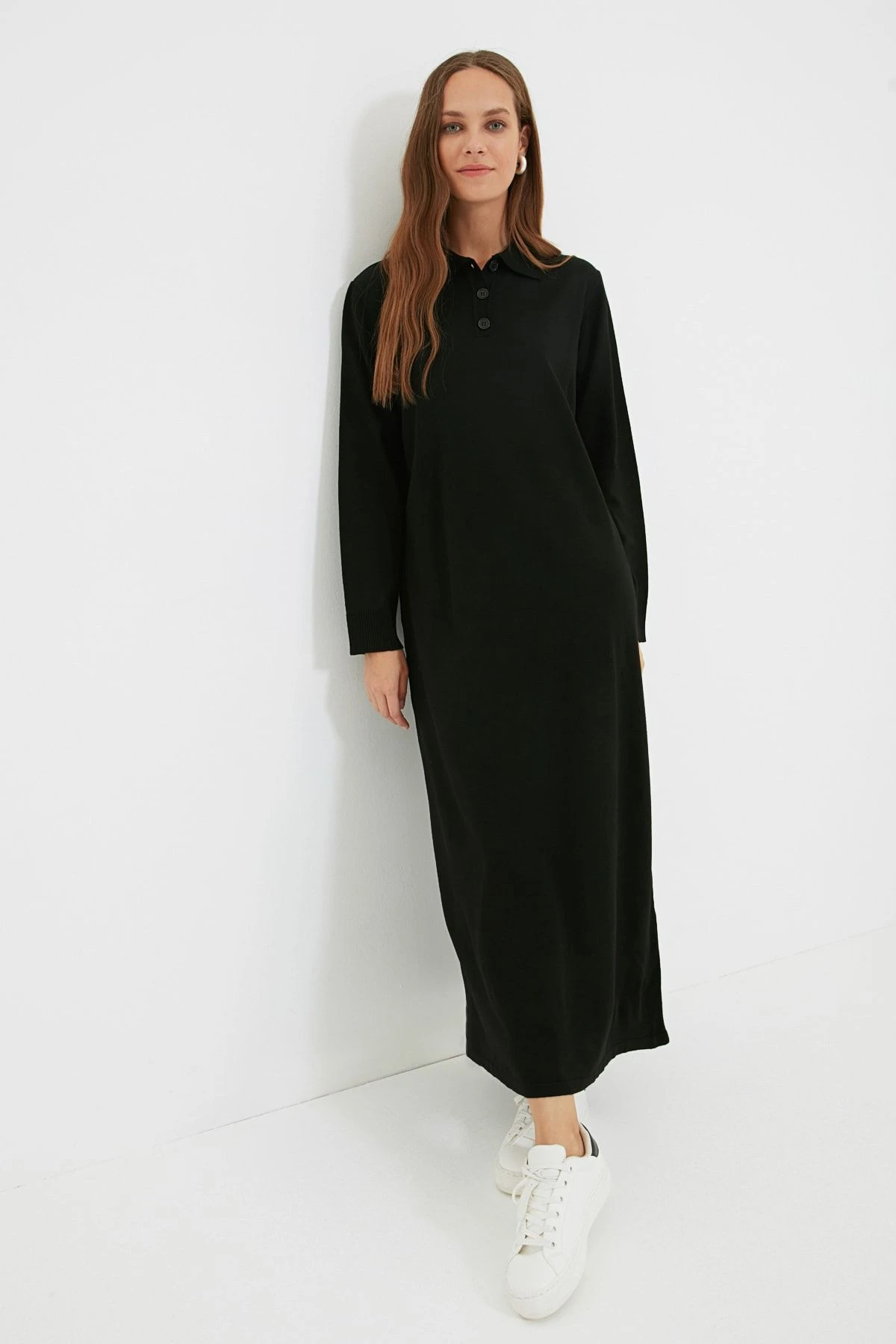 TRENDYOL MODEST Kleid - Schwarz - Shift Damen Modest Fashion Kleider 144341612