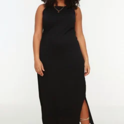 Trendyol Curve Große Größen In Kleid - Schwarz - Shift Damen Große Größen In Kleider 183395068