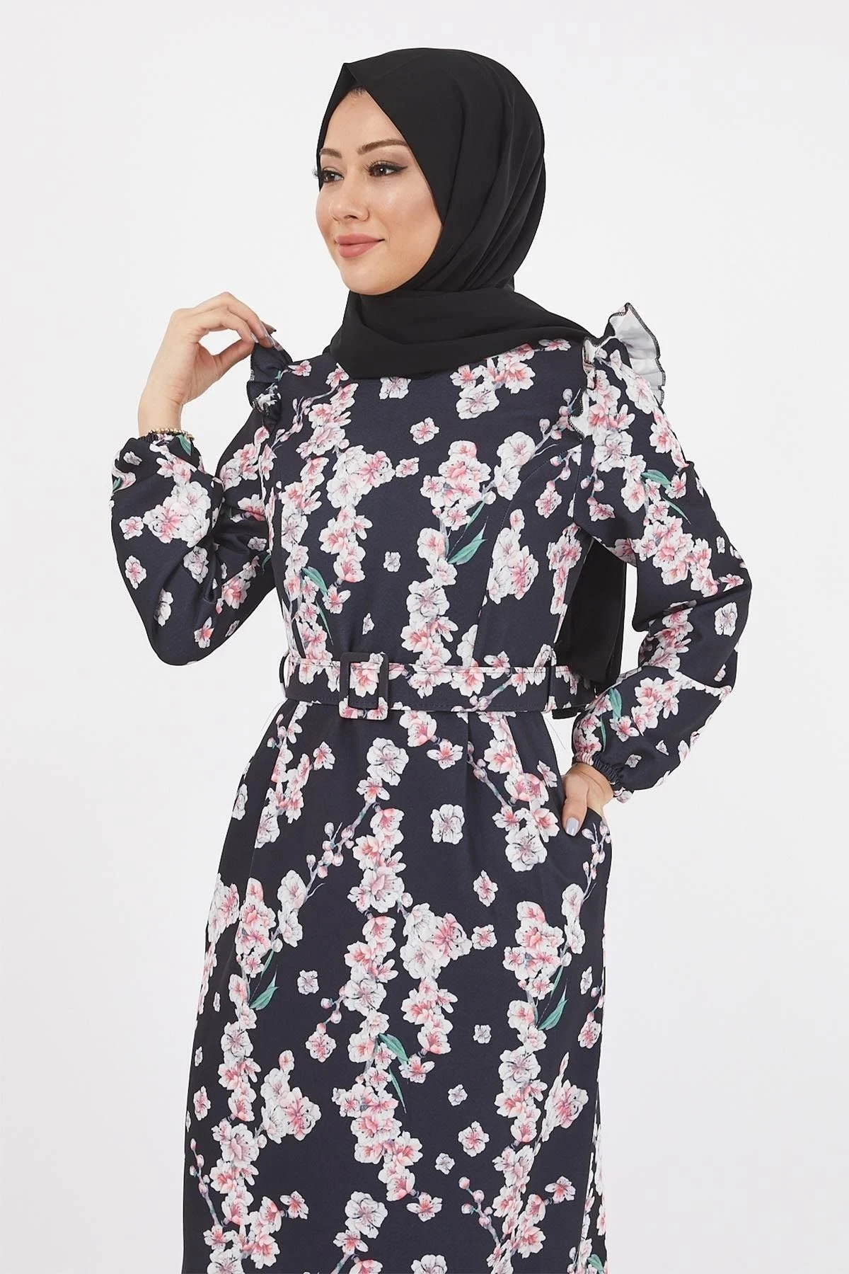 Modamihram Kleid - Schwarz - A-Linie Bekleidung Bekleidung 681176798 4 Modamihram Kleid - Schwarz - A-Linie Bekleidung Bekleidung 681176798 – Bild 2