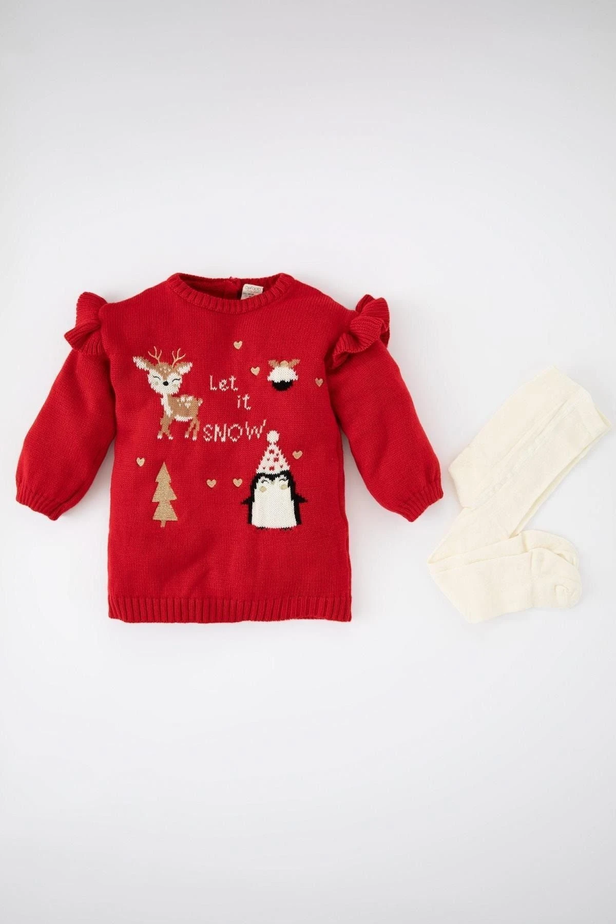 Defacto Kleid - Rot - A-Linie Kinder Kleider 359391071 4 Defacto Kleid - Rot - A-Linie Kinder Kleider 359391071 – Bild 2