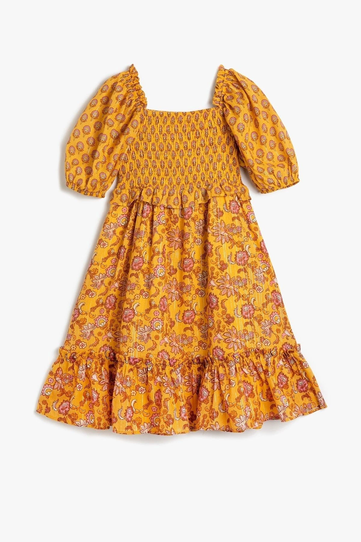 Koton Kleid - Orange - A-Linie Kinder Kleider 691937354 4 Koton Kleid - Orange - A-Linie Kinder Kleider 691937354 – Bild 2