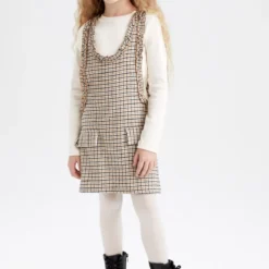 Defacto Kleid - Grau - A-Linie Kinder Kleider 366906212 -Deutschland Lady Echt Verkaufs-Shop 2 org zoom 1229