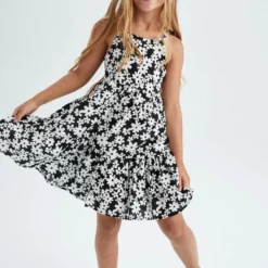 Defacto Kleid - Schwarz - A-Linie Kinder Kleider 302173827 -Deutschland Lady Echt Verkaufs-Shop 2 org zoom 1237