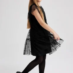 Defacto Kleid - Schwarz - A-Linie Kinder Kleider 586598888 -Deutschland Lady Echt Verkaufs-Shop 2 org zoom 1299