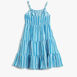 Koton Kleid - Blau - A-Linie Kinder Kleider 691030866 -Deutschland Lady Echt Verkaufs-Shop 2 org zoom 1312