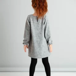 Mushi Kleid - Grau - A-Linie Kinder Kleider 46259919 -Deutschland Lady Echt Verkaufs-Shop 2 org zoom 1323