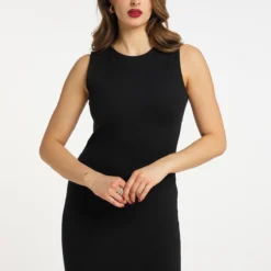 Faina Kleid - Schwarz - Basic Damen Kleider 654559383 -Deutschland Lady Echt Verkaufs-Shop 2 org zoom 133