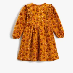 Koton Kleid - Gelb - A-Linie Kinder Kleider 348689005 -Deutschland Lady Echt Verkaufs-Shop 2 org zoom 1353