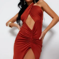 Trendyol Collection Kleid - Braun - Smock-Kleid Damen Kleider 467888081