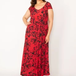 Şans Große Größen In Kleid - Rot - Basic Damen Kleider 311872849 -Deutschland Lady Echt Verkaufs-Shop 2 org zoom 204