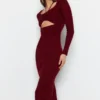 Trendyol Collection Kleid - Bordeaux - Bodycon Damen Kleider 646630206
