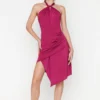 Trendyol Collection Kleid - Lila - Wickelschnitt Damen Kleider 190180724 -Deutschland Lady Echt Verkaufs-Shop 2 org zoom 235
