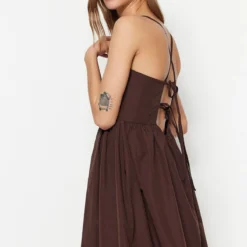 Trendyol Collection Kleid - Braun - Skater Damen Kleider 467277832 -Deutschland Lady Echt Verkaufs-Shop 2 org zoom 293
