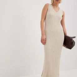 NA-KD Kleid - Beige - Basic Damen Kleider 694731230 -Deutschland Lady Echt Verkaufs-Shop 2 org zoom 31