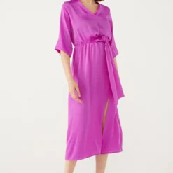 PAULMARK Kleid - Lila - Wickelschnitt Damen Kleider 746698631 -Deutschland Lady Echt Verkaufs-Shop 2 org zoom 351