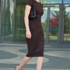 Madmext Kleid - Braun - Bodycon Damen Kleider 710862576 -Deutschland Lady Echt Verkaufs-Shop 2 org zoom 36