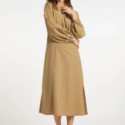 USHA Kleid - Braun - Basic Damen Kleider 672343464 -Deutschland Lady Echt Verkaufs-Shop 2 org zoom 364