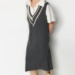 Trendyol Collection Kleid - Grau - Shift Damen Kleider 645986492 -Deutschland Lady Echt Verkaufs-Shop 2 org zoom 372