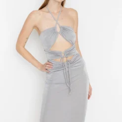 Trendyol Collection Kleid - Silberfarben - Bodycon Damen Kleider 356742027 -Deutschland Lady Echt Verkaufs-Shop 2 org zoom 38