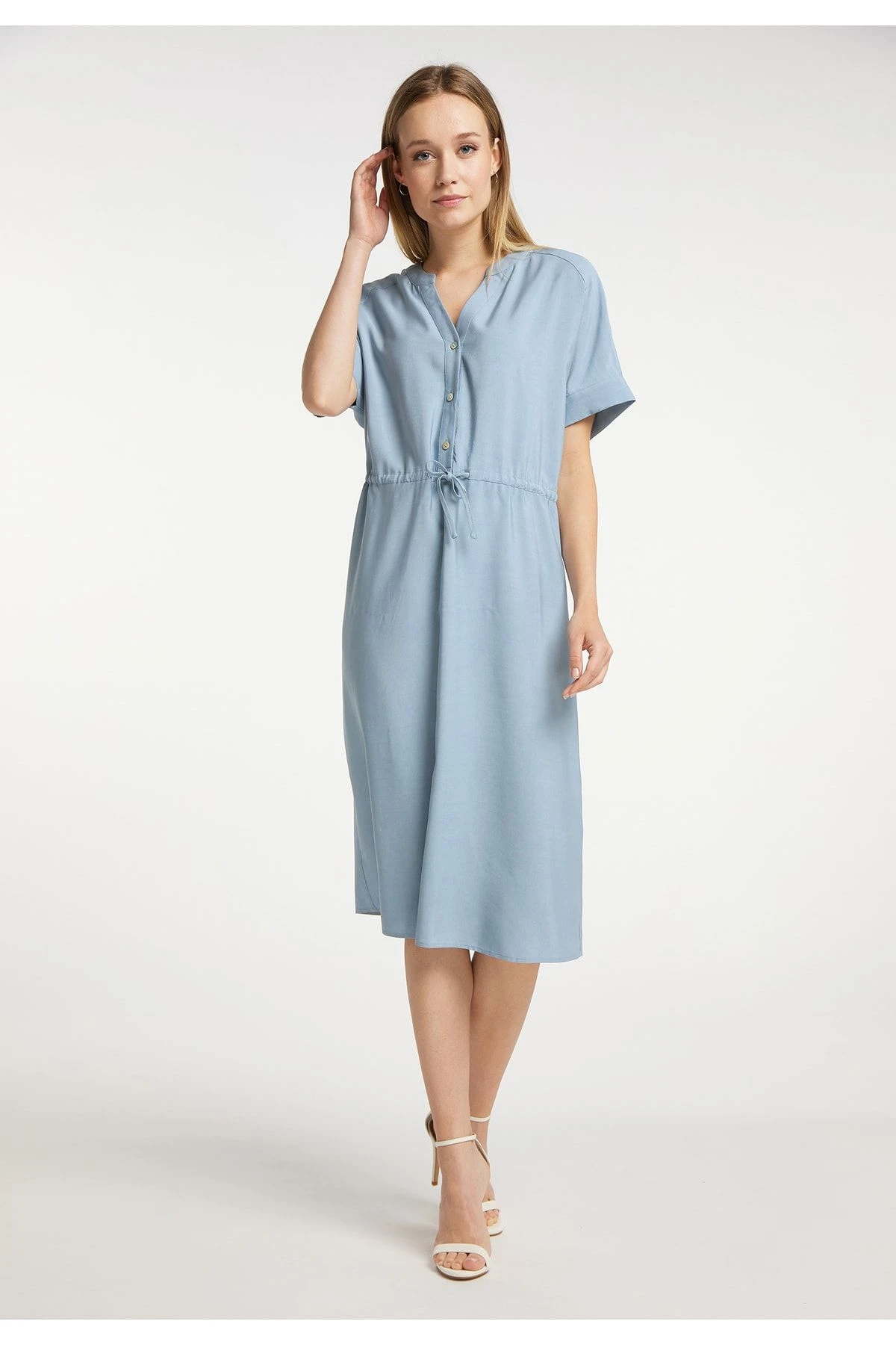 Dreimaster Kleid - Dunkelblau - Basic Damen Kleider 719283204 4 Dreimaster Kleid - Dunkelblau - Basic Damen Kleider 719283204 – Bild 2