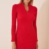 Happiness İstanbul Kleid - Rot - Bodycon -Deutschland Lady Echt Verkaufs-Shop 2 org zoom 426