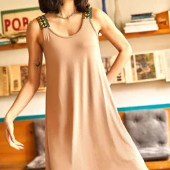 Olalook Kleid - Beige - Asymmetrisch Damen Kleider 263493594 -Deutschland Lady Echt Verkaufs-Shop 2 org zoom 432