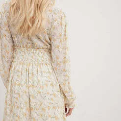 NA-KD Kleid - Gelb - Smock-Kleid Damen Kleider 734210932 -Deutschland Lady Echt Verkaufs-Shop 2 org zoom 463