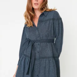 Trendyol Collection Kleid - Dunkelblau - Blusenkleid -Deutschland Lady Echt Verkaufs-Shop 2 org zoom 488