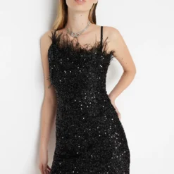 Trendyol Collection Kleid - Schwarz - Bodycon Damen Kleider 357589073 -Deutschland Lady Echt Verkaufs-Shop 2 org zoom 507