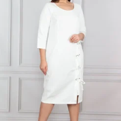 Şans Große Größen In Kleid - Weiß - Wickelschnitt Damen Kleider 111327010 -Deutschland Lady Echt Verkaufs-Shop 2 org zoom 54