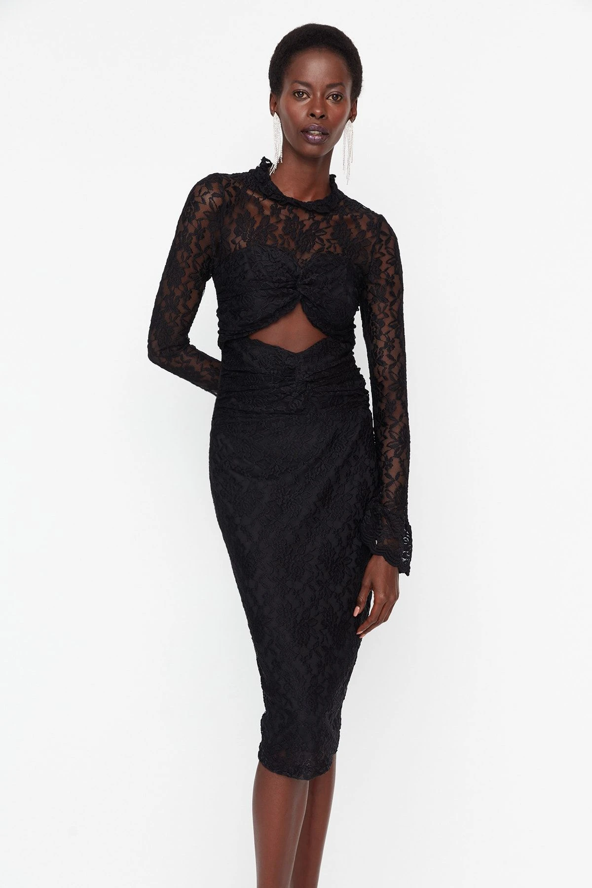 Trendyol Collection Kleid - Schwarz - Skater Damen Kleider 307919755 3 Trendyol Collection Kleid - Schwarz - Skater Damen Kleider 307919755