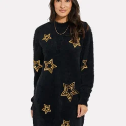 Threadbare Kleid - Schwarz - Strickkleid Damen Kleider 669852975 -Deutschland Lady Echt Verkaufs-Shop 2 org zoom 586