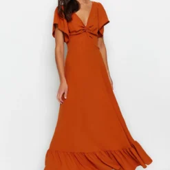 Trendyol Collection Kleid - Braun - A-Linie Damen Kleider 633864533