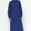 TRENDYOL MODEST Kleid - Dunkelblau - Blusenkleid Damen Kleider 738988890 -Deutschland Lady Echt Verkaufs-Shop 2 org zoom 609