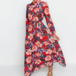 TRENDYOL MODEST Kleid - Orange - Basic Damen Kleider 175513509 -Deutschland Lady Echt Verkaufs-Shop 2 org zoom 612