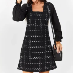 Armonika Kleid - Schwarz - A-Linie Damen Kleider 370984713