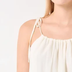 Jimmy Key Kleid - Ecru - A-Linie -Deutschland Lady Echt Verkaufs-Shop 2 org zoom 619