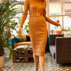 Olalook Kleid - Braun - Bodycon Damen Kleider 62341824 -Deutschland Lady Echt Verkaufs-Shop 2 org zoom 623