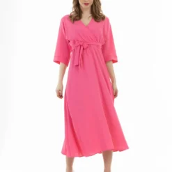 Faina Kleid - Rosa - Basic Damen Kleider 682974349 -Deutschland Lady Echt Verkaufs-Shop 2 org zoom 627