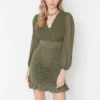 Trendyol Collection Kleid - Khaki - Bodycon Damen Kleider 330004635