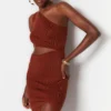 Trendyol Collection Kleid - Braun - Bodycon Damen Kleider 363101188 -Deutschland Lady Echt Verkaufs-Shop 2 org zoom 644