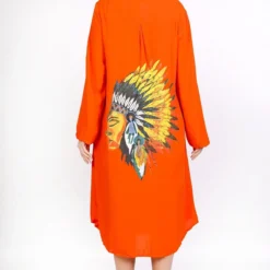 Chiccy Kleid - Orange - A-Linie Damen Kleider 655347121 -Deutschland Lady Echt Verkaufs-Shop 2 org zoom 657