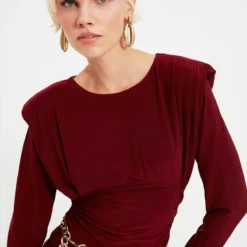 Trendyol Collection Kleid - Bordeaux - Bodycon Damen Kleider 130016156 -Deutschland Lady Echt Verkaufs-Shop 2 org zoom 689