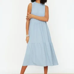 Trendyol Collection Kleid - Dunkelblau - A-Linie Damen Kleider 81683326