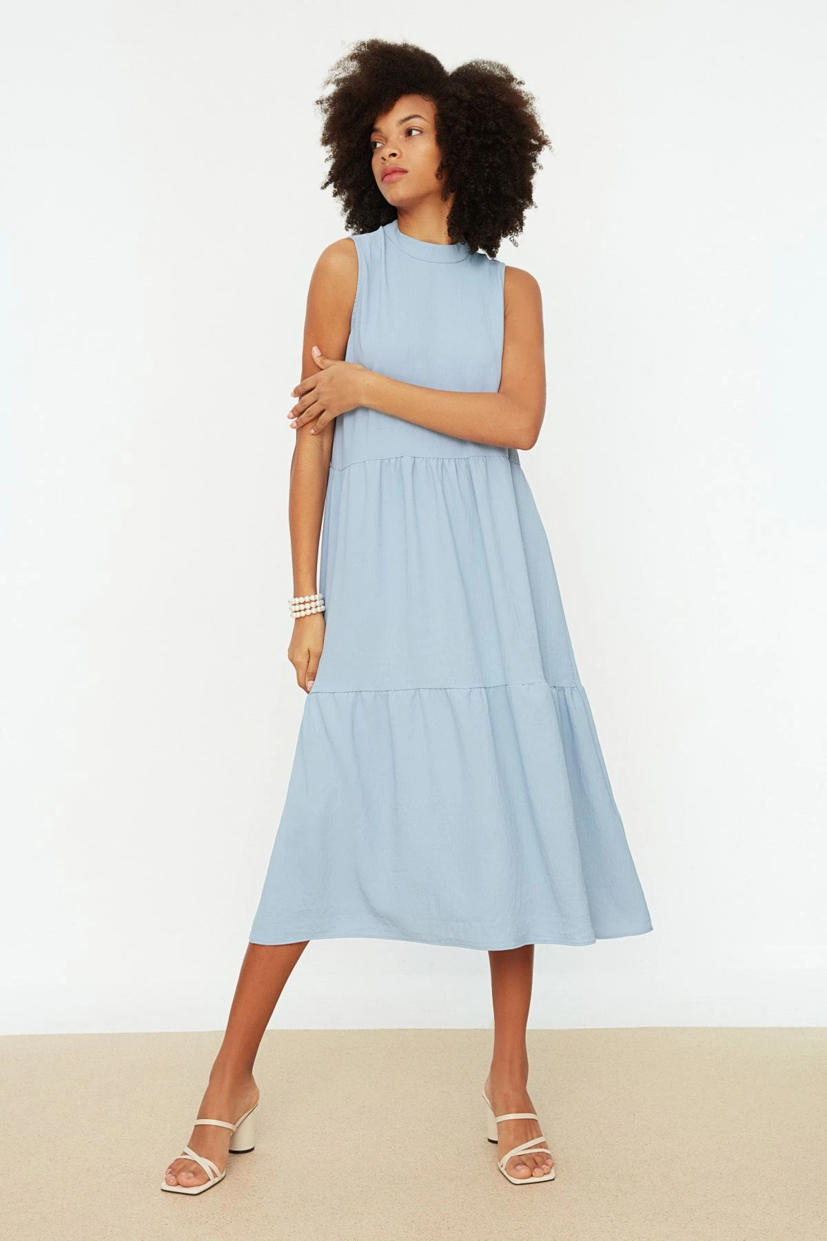 Trendyol Collection Kleid - Dunkelblau - A-Linie Damen Kleider 81683326 3 Trendyol Collection Kleid - Dunkelblau - A-Linie Damen Kleider 81683326