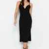 Trendyol Collection Kleid - Schwarz - A-Linie Damen Kleider 640493451 -Deutschland Lady Echt Verkaufs-Shop 2 org zoom 72