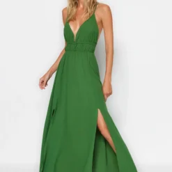 Trendyol Collection Kleid - Khaki - Basic Damen Kleider 688144555 -Deutschland Lady Echt Verkaufs-Shop 2 org zoom 724