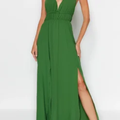 Trendyol Collection Kleid - Khaki - Basic Damen Kleider 688144555 -Deutschland Lady Echt Verkaufs-Shop 2 org zoom 725