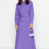 TRENDYOL MODEST Kleid - Lila - Blusenkleid Damen Kleider 372061272 -Deutschland Lady Echt Verkaufs-Shop 2 org zoom 726